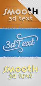 3D Text Effect with Stroke 334817322