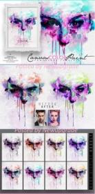 Creativemarket - Canvas Color Paint Photo Template 4631437