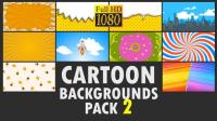 Videohive - Cartoon Backgrounds Pack 2 23583905