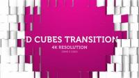 Videohive - 3D Cubes Transition 01 - 4K 18009580