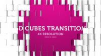 Videohive - 3D Cubes Transition 05 - 4K 18013610