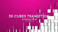 Videohive - 3D Cubes Transition 09 - 4K 18014316