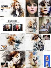 Creativemarket - Digital Painting Photoshop Action 4611836