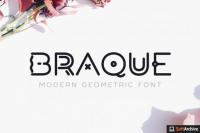 Braque - Modern Geometric Logo Font