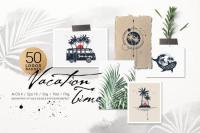 Creativemarket - 50 Logos & Badges Vacation Time 4870918