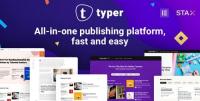 ThemeForest - Typer v1.7.1 - Amazing Blog and Multi Author Publishing Theme - 24818607