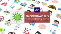 Videohive - Coronavirus Flat Animation Icons - After Effects 26517928