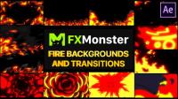 Videohive - Fire Backgrounds And Transitions - After effects 26520944