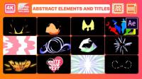 Videohive - Abstract Elements And Titles After Effects 26500132