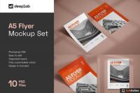 Creativemarket - A5 Flyer Mockup Set 4895169