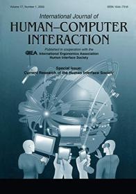 Current Research of the Human Interface Society - A Special Issue of the international Journal of Human-computer Interaction