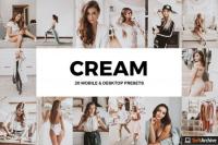 Creativemarket - 20 Cream Lightroom Presets and LUTs