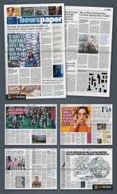 Modern Newspaper Design Layout 352892871