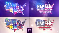 Videohive - USA States Flag Logo Premiere Pro 26816876