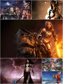 30 Sexy Fantasy Games 3D Girls Wallpapers