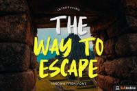 The Way To Escape Handwritten Brush Font