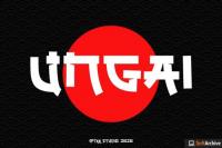 UNGAI - faux japanese font