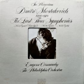 Shostakovich - In Memoriam - The Last Three Symphonies - Op 133, 135, 141 - Philadelphia Orchestra, Ormandy - 1975 Vinyl