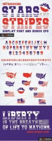 Stars and Stripes Font