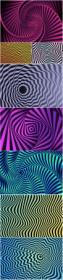 Psychedelic optical illusion vector background # 7