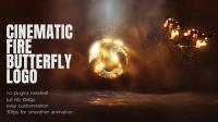 Videohive - Cinematic Fire Butterfly Logo - 27124693