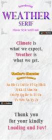 Weather great serif Font