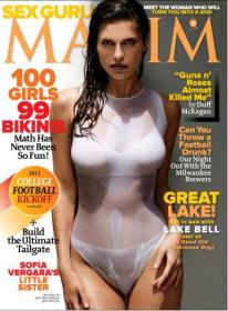 Maxim Magazine - 100 Girls 99 Bikinis - September 2011