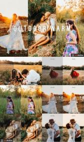 CreativeMarket - OUTDOOR WARM LIGHTROOM PRESETS PACK 4912046