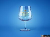 Realistic Cocktail Glass Mockup 355003119