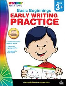 Spectrum  Early Writing Practice Workbook