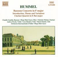 Hummel - Bassoon Concerto In F Major Introduction, Theme And Variations & ors - Orchestra Internazionale d'Italia, Dini-Ciacci
