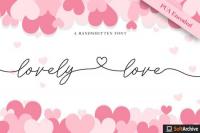 Lovely Love - Handwritten Font