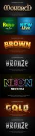 Editable font effect text collection illustration design 133