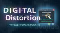 Videohive - Digital Distortion Animated Font Pack with Tool - 25002354