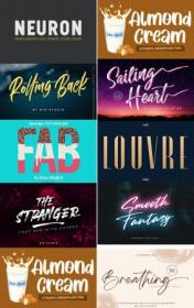 Pack of 9 Creative Fonts Vol 3