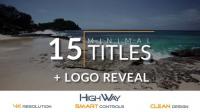 Videohive - 15 Minimal Titles Pack + Logo Reveal 16533949