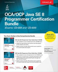 OCA - OCP Java SE 8 Programmer Certification Bundle (Exams 1Z0-808 and 1Z0-809)