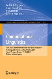 Computational Linguistics - 16th International Conference of the Pacific Association for Computational Linguistics, PACLING 2019