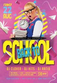 Back to school event2 - Premium flyer psd template
