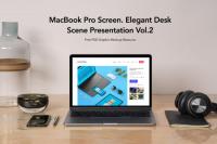 Desk Psd MacBook Pro Scene Set Vol2