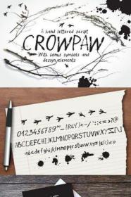 Crowpaw font and bonus