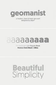 Geomanist Font Family