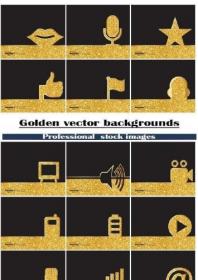 Golden vector backgrounds