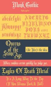 Monk Gothic Display Font