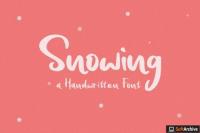 Snowing - Handwritten Font