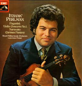 Paganini, Sarasate - Violin Concerto No 1, Carmen Fantasy - Royal Philharmonic Orchestra, Foster, Perlman Vinyl 1972