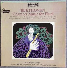 Beethoven - Chamber Music For Flute - Jean-Pierre Rampal, Alain Marion, Christian Lardé - Vinyl 1967