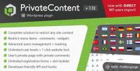 CodeCanyon - PrivateContent v7.32 - Multilevel Content Plugin - 1467885