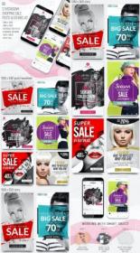 GraphicRiver - Instagram Sale Posts & Stories Bundle 28288028