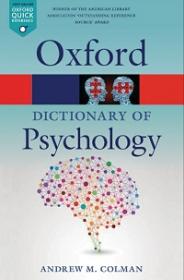 A Dictionary of Psychology (Oxford Quick Reference), 4th Edition